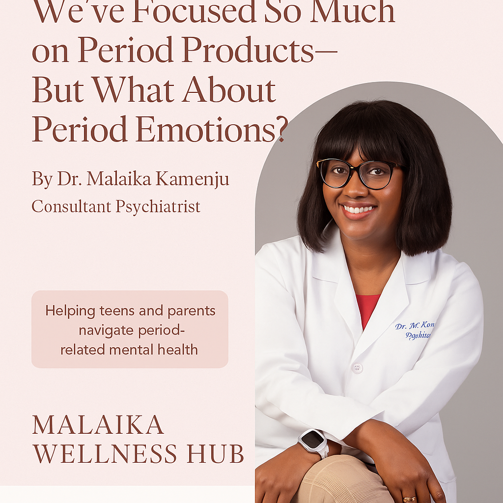 We talk about period poverty and access to pads—but what about period-related anxiety, mood swings, and PMDD? Psychiatrist Dr. Malaika Kamenju explains why emotional symptoms during menstruation must be part of the mental health conversation.